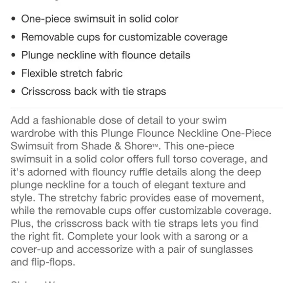 🏝️PLUNGE RUFFLE LOW BACK SWIMSUIT - Picture 9 of 10